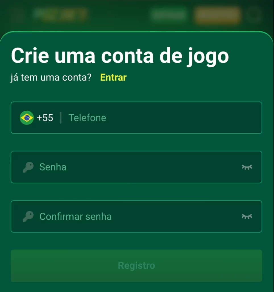 registro e login