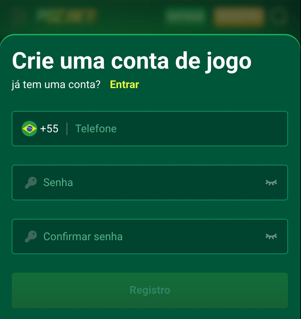 registro e login